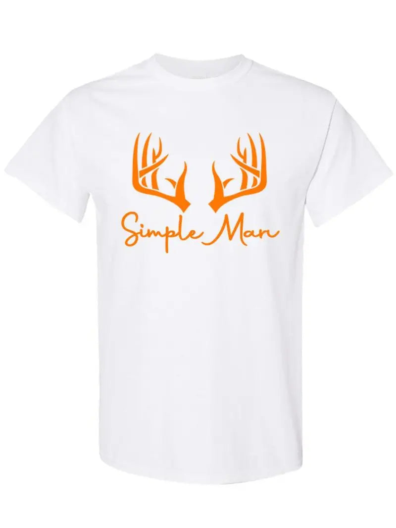 Simple Man Deer Antlers Hunting T-Shirt / Sweatshirt / Hoodie