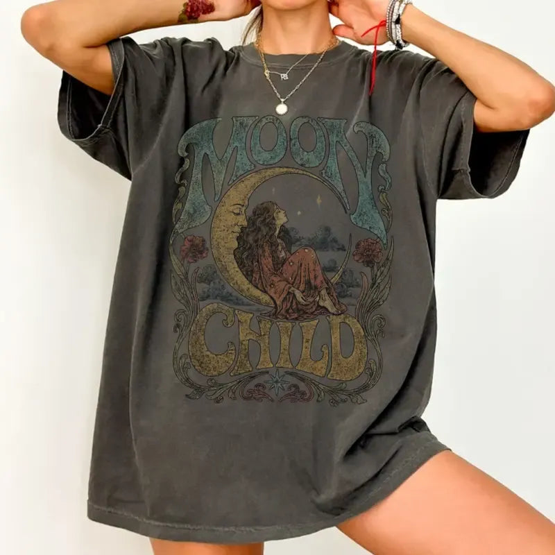 Moon Child Celestial Boho Graphic T-Shirt / Sweatshirt / Hoodie