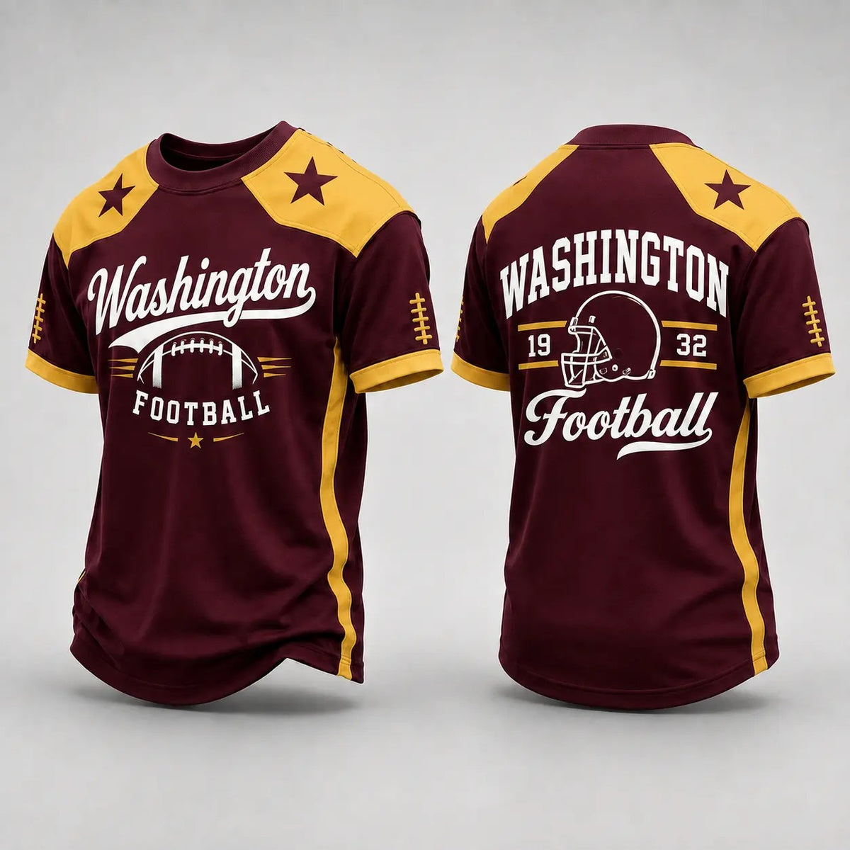 Retro City Football Graphic Crew Neck Soccer Jersey