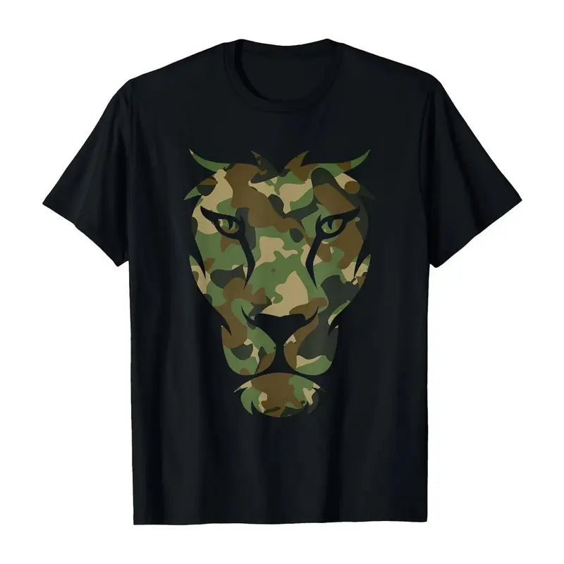 Camouflage Lion Head T-Shirt / Sweatshirt / Hoodie