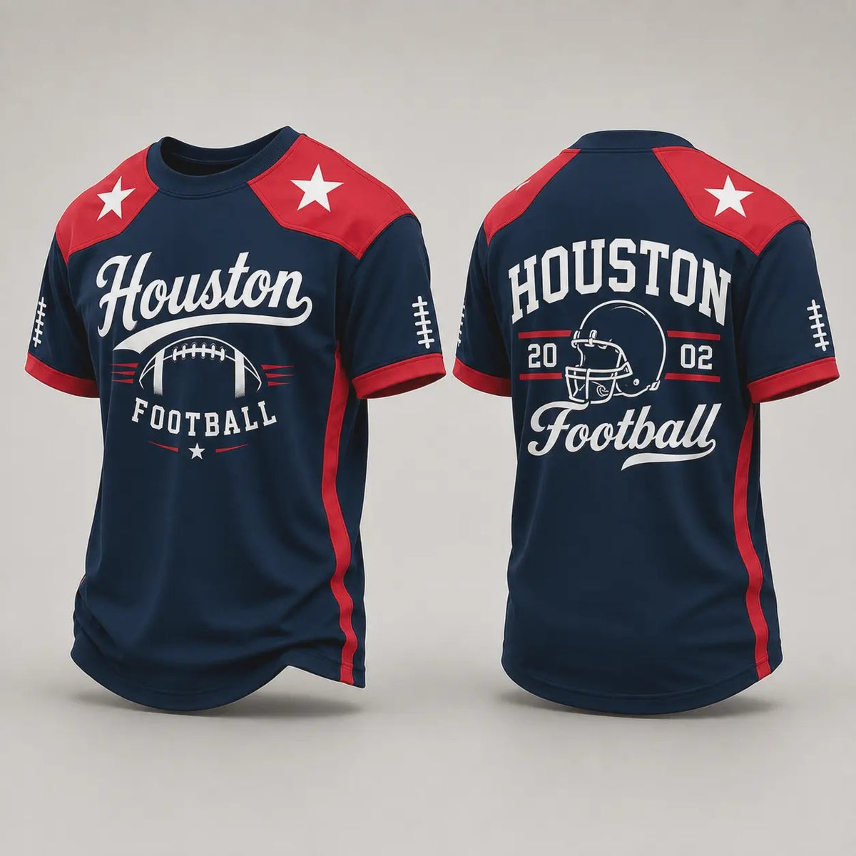 Retro City Football Graphic Crew Neck Soccer Jersey