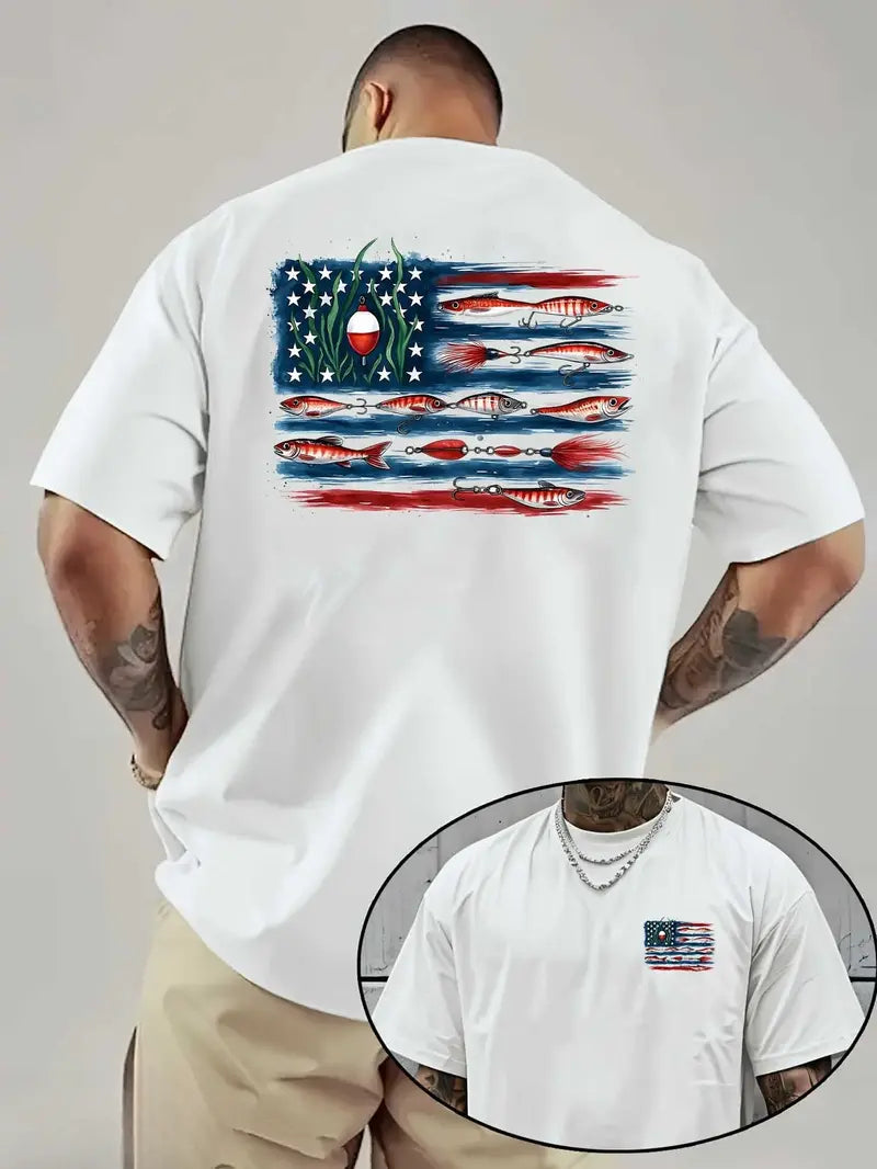 Vintage American Flag Fishing Lures T-Shirt / Sweatshirt / Hoodie