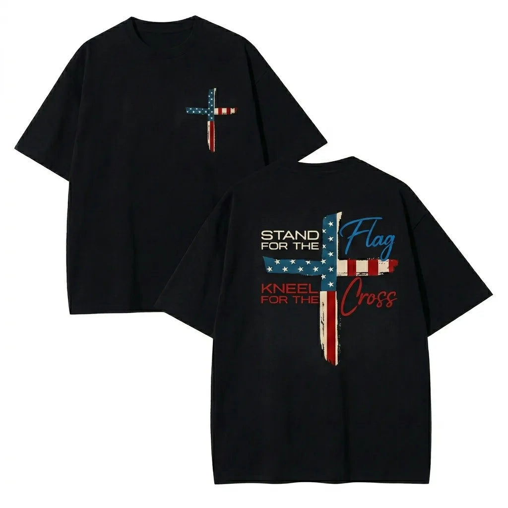Stand For The Flag Kneel For The Cross T-Shirt / Sweatshirt / Hoodie