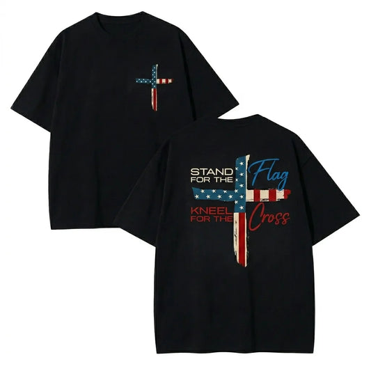 Stand For The Flag Kneel For The Cross T-Shirt / Sweatshirt / Hoodie