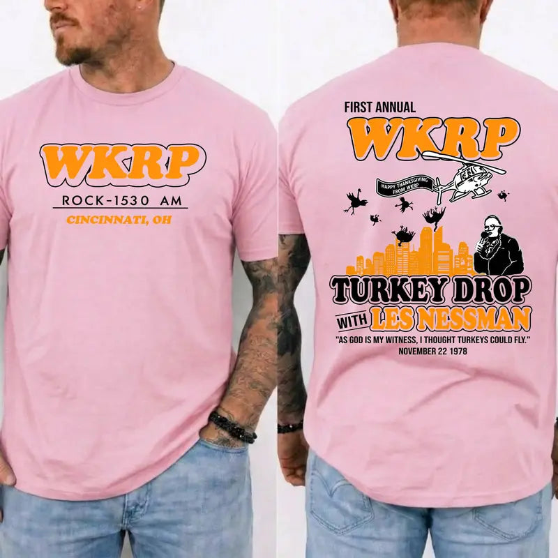 Retro Thanksgiving Turkey Drop T-Shirt / Sweatshirt / Hoodie