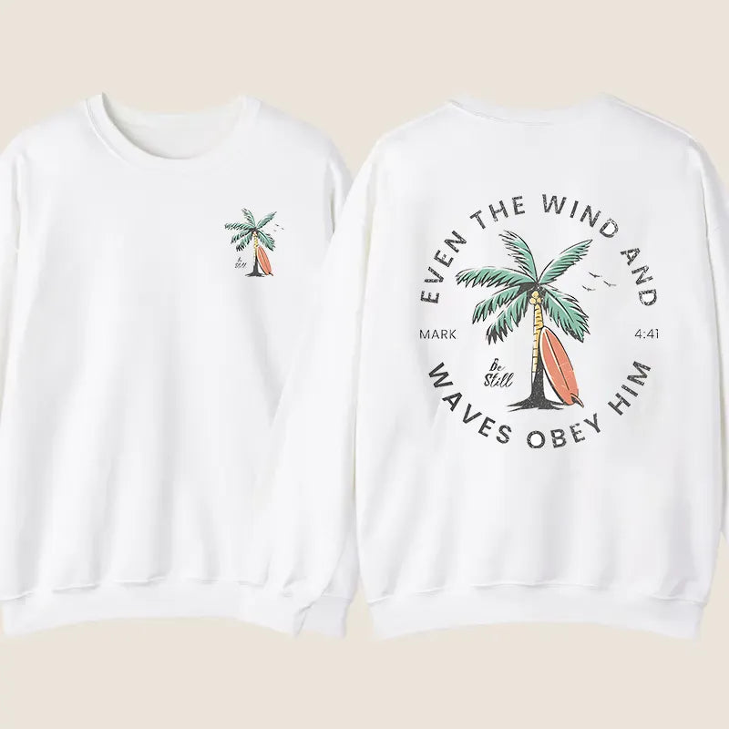 Christian Bible Verse Pattern Trendy Coconut Tree T-Shirt/Sweatshirt/Hoodie