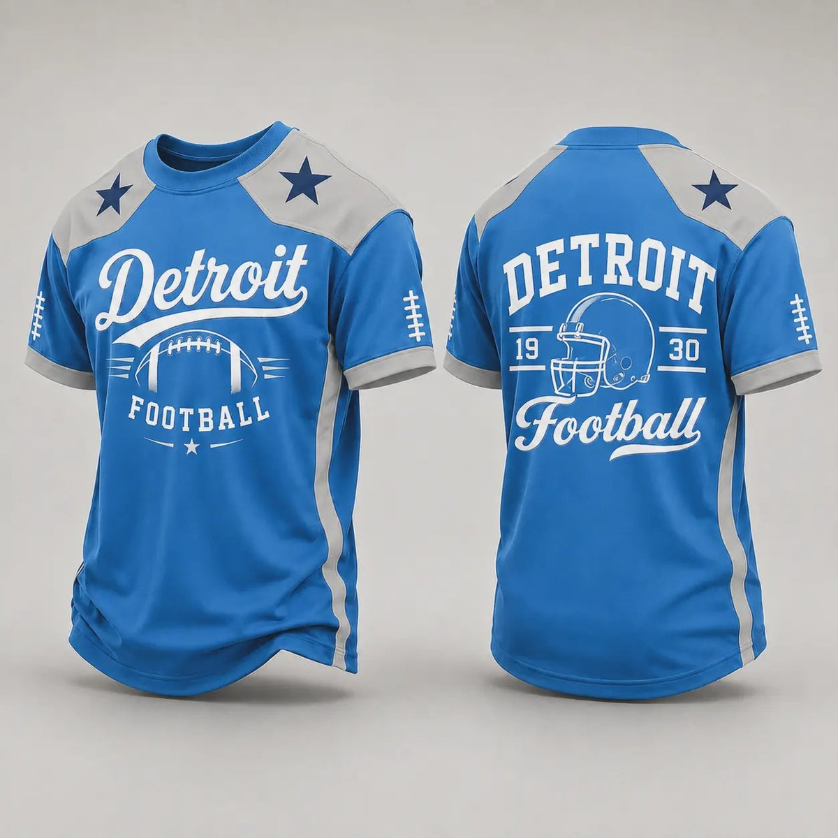 Retro City Football Graphic Crew Neck Soccer Jersey