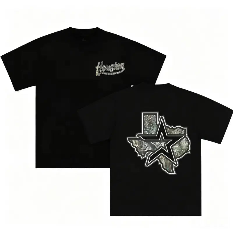 Houston Texas Camo Star T-Shirt / Sweatshirt / Hoodie