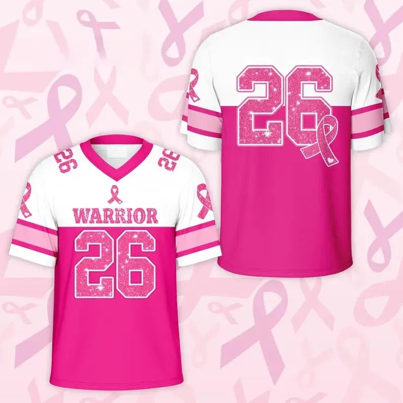 Breast Cancer V Neck Soccer Jersey