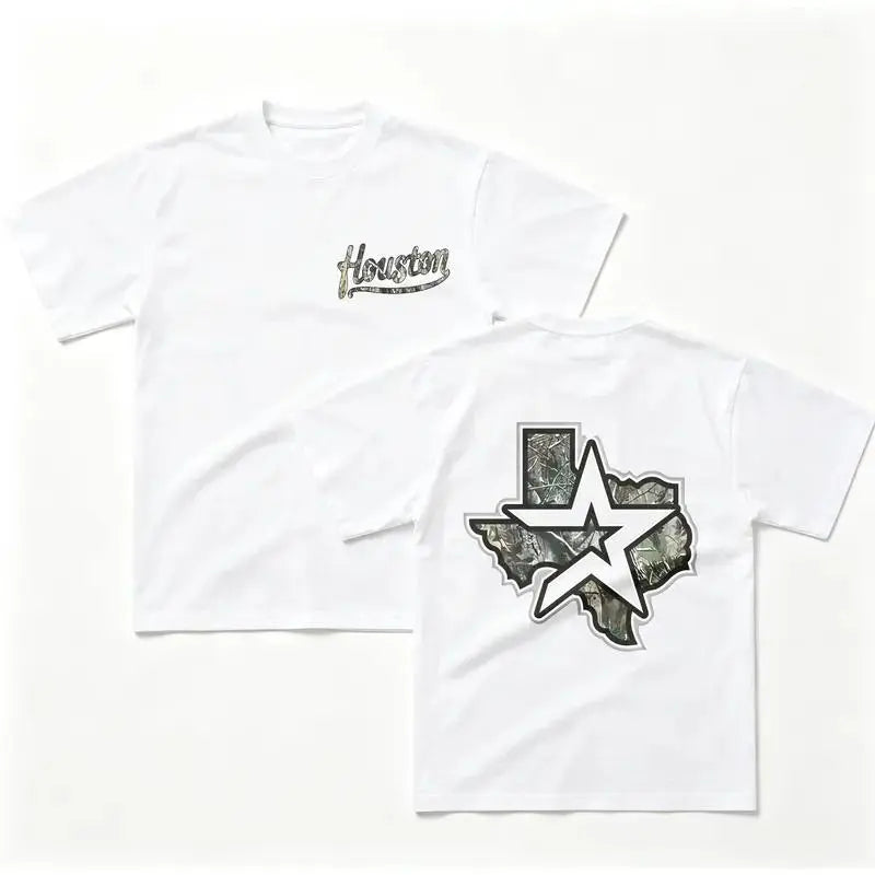 Houston Texas Camo Star T-Shirt / Sweatshirt / Hoodie