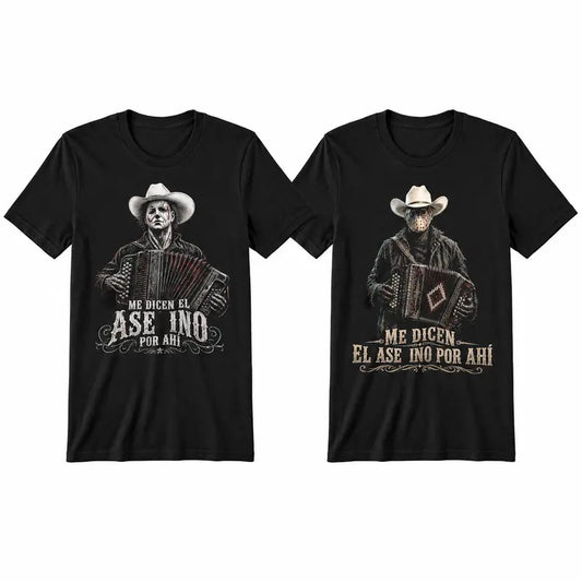 Western Horror Accordion Cowboy Halloween T-Shirt / Sweatshirt / Hoodie