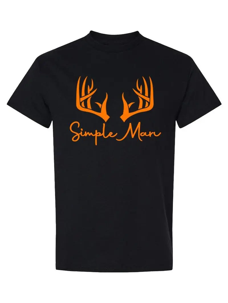 Simple Man Deer Antlers Hunting T-Shirt / Sweatshirt / Hoodie