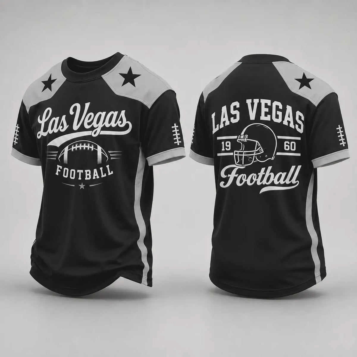Retro City Football Graphic Crew Neck Soccer Jersey