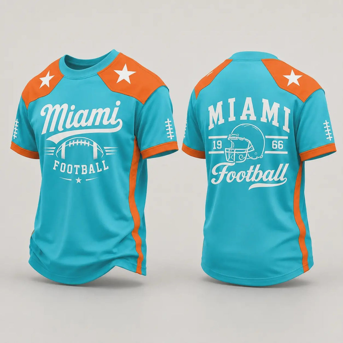 Retro City Football Graphic Crew Neck Soccer Jersey