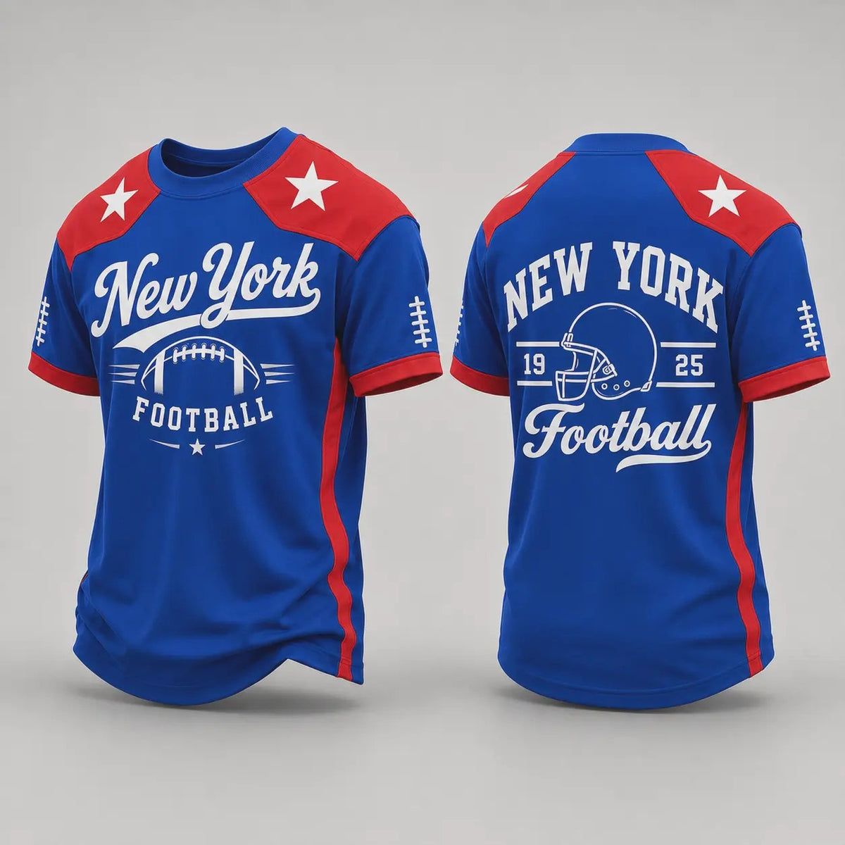 Retro City Football Graphic Crew Neck Soccer Jersey