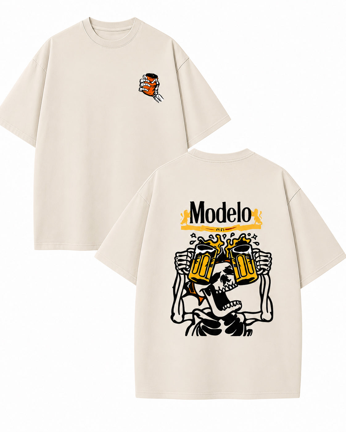 Skeleton Drinking Beer Graphic T-Shirt / Sweatshirt / Hoodie