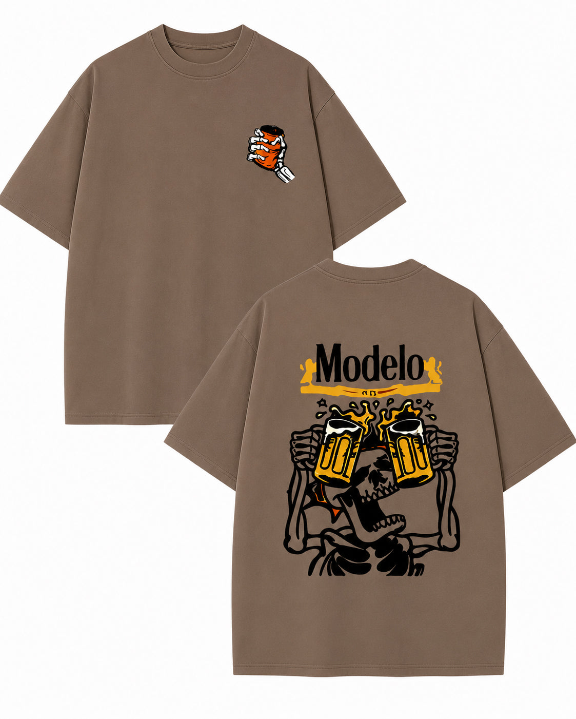 Skeleton Drinking Beer Graphic T-Shirt / Sweatshirt / Hoodie