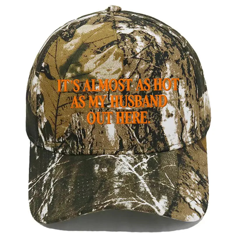 Embroidered Almost As Hot As My Husband  Baseball Cap