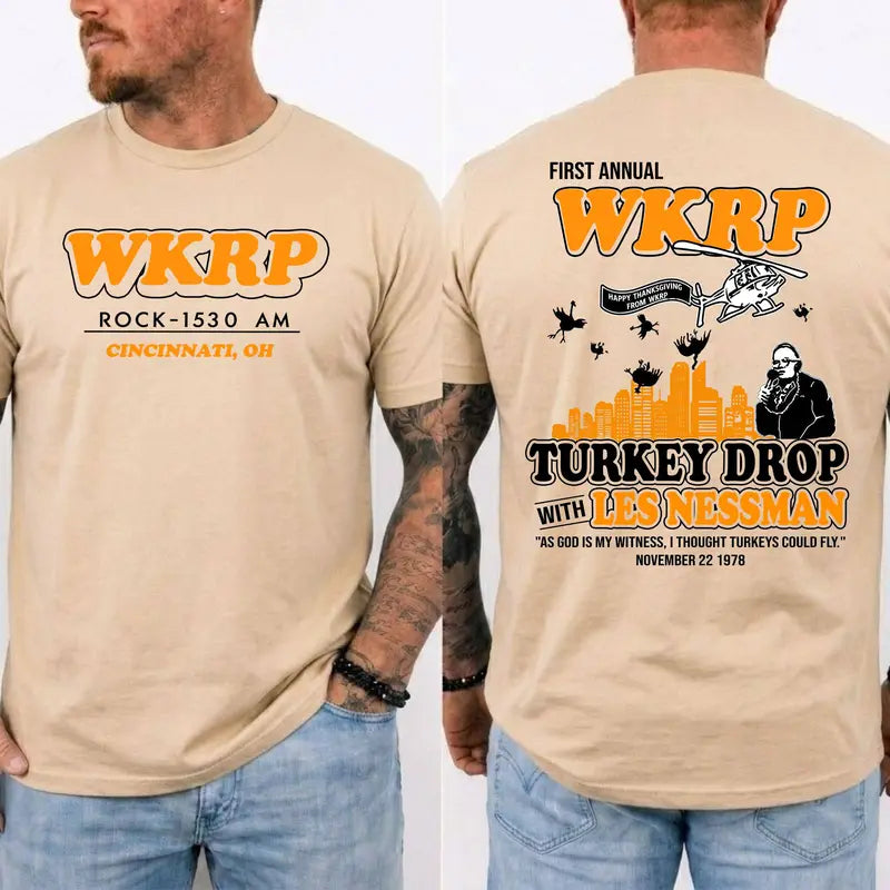 Retro Thanksgiving Turkey Drop T-Shirt / Sweatshirt / Hoodie