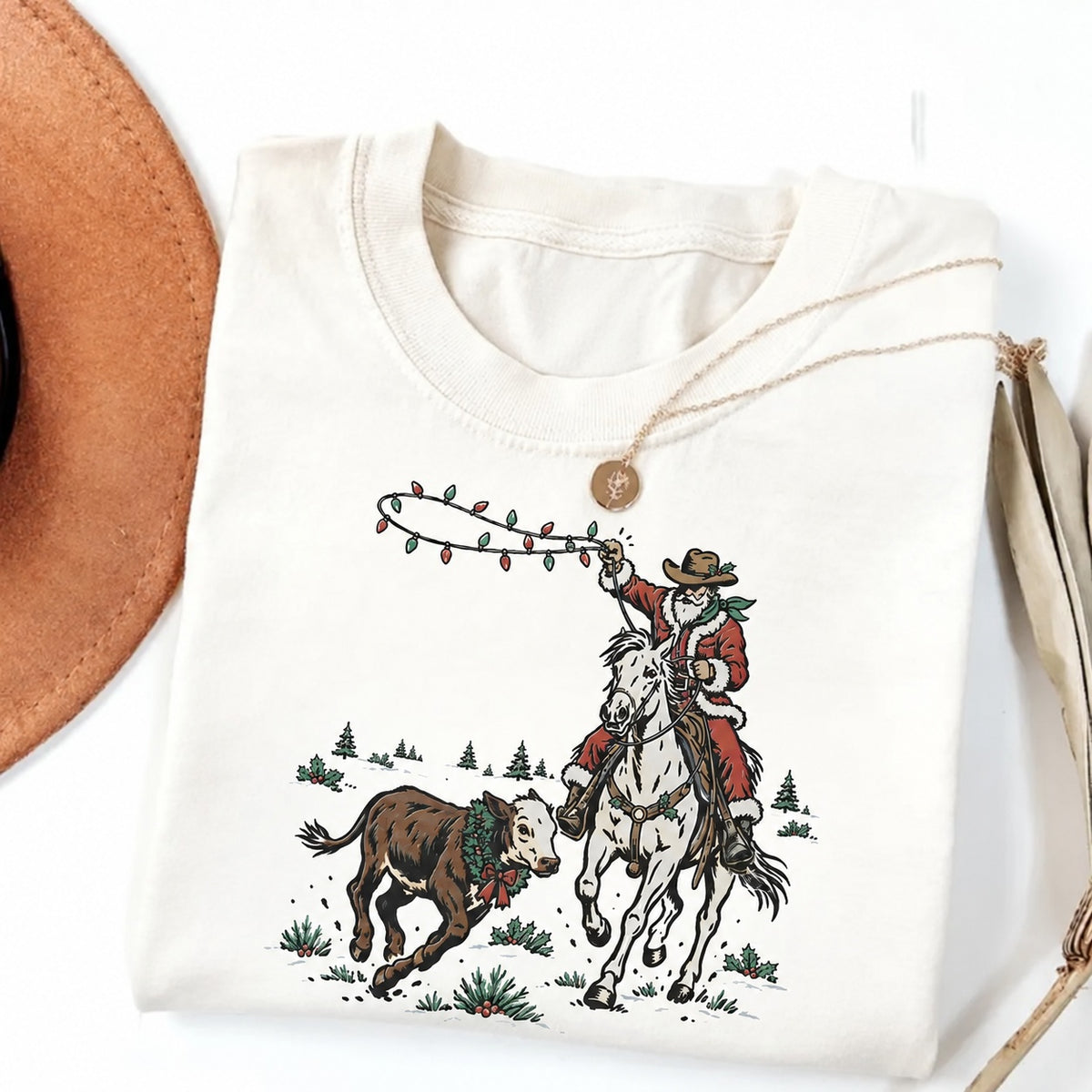Cowboy Santa Christmas T-Shirt / Sweatshirt / Hoodie