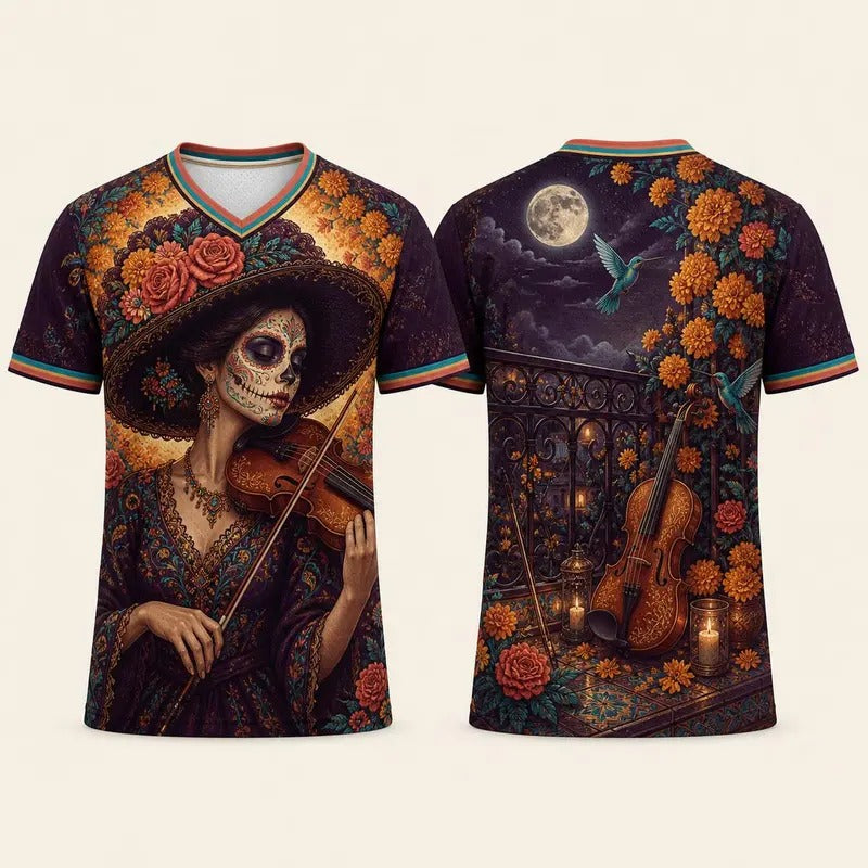 Moonlit Catrina Serenade V Neck Jersey
