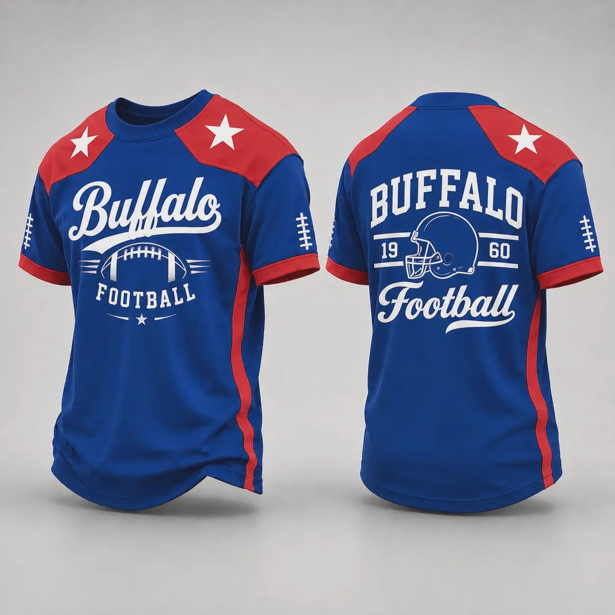 Retro City Football Graphic Crew Neck Soccer Jersey