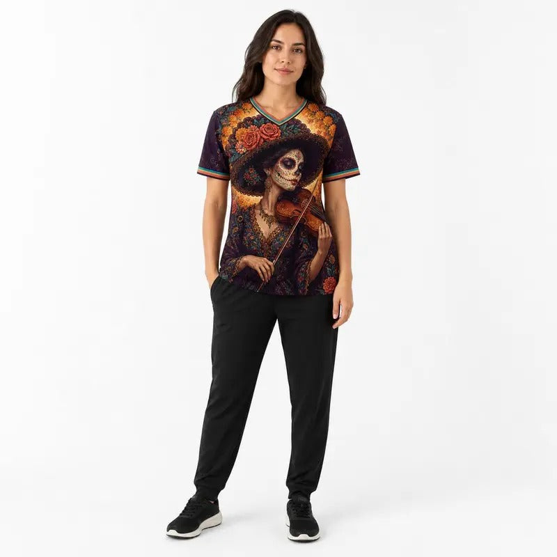 Moonlit Catrina Serenade V Neck Jersey