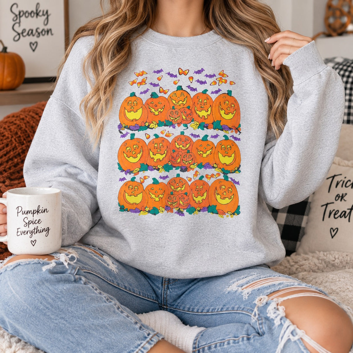 Halloween Pumpkin Graphic T-Shirt / Sweatshirt / Hoodie