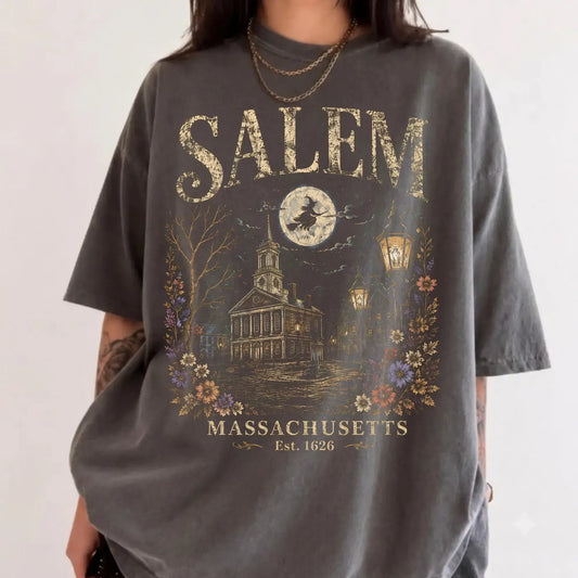 Vintage Witch City Salem Halloween T-Shirt / Sweatshirt / Hoodie