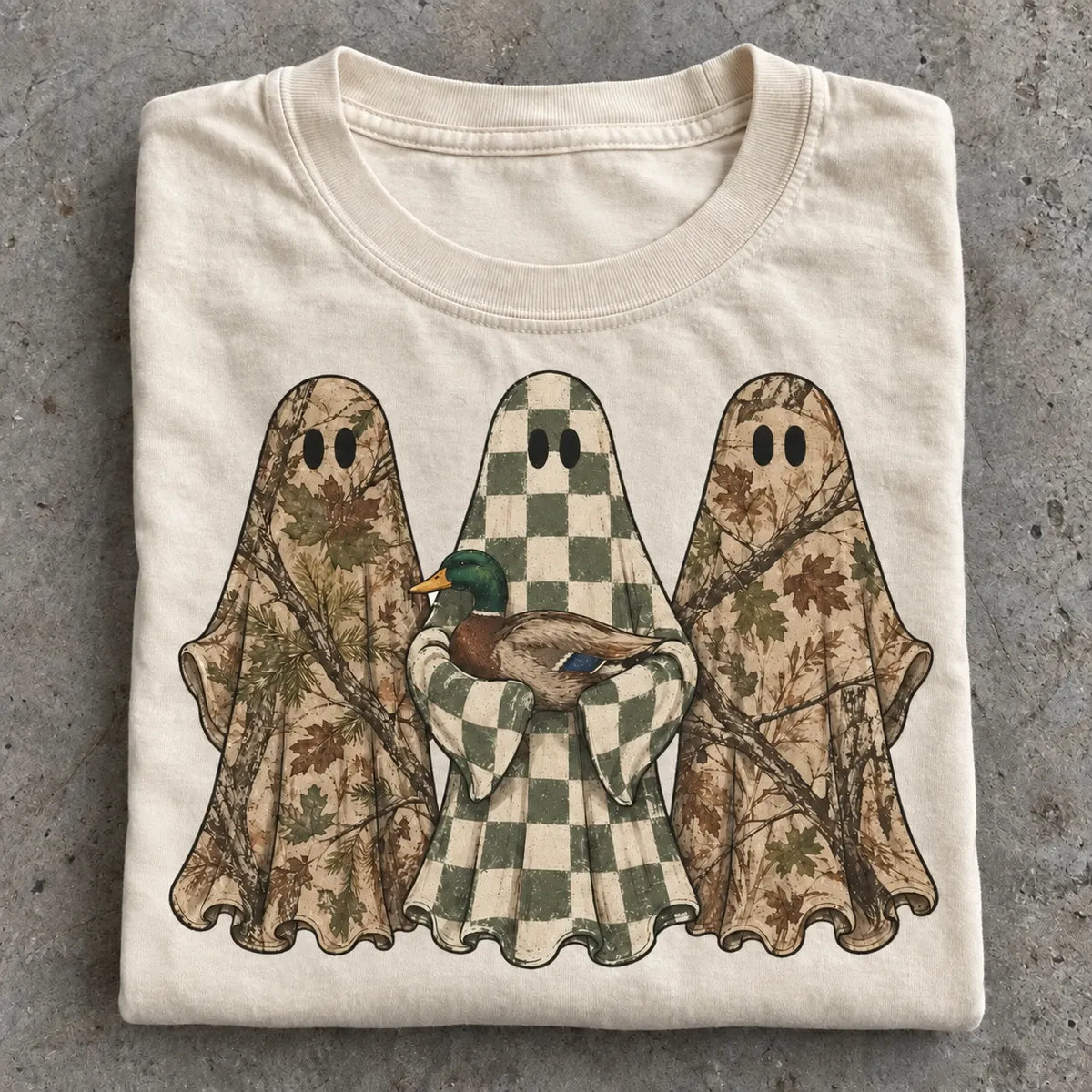 Hunting Season Ghosts Camo Mallard Duck T-Shirt / Sweatshirt / Hoodie