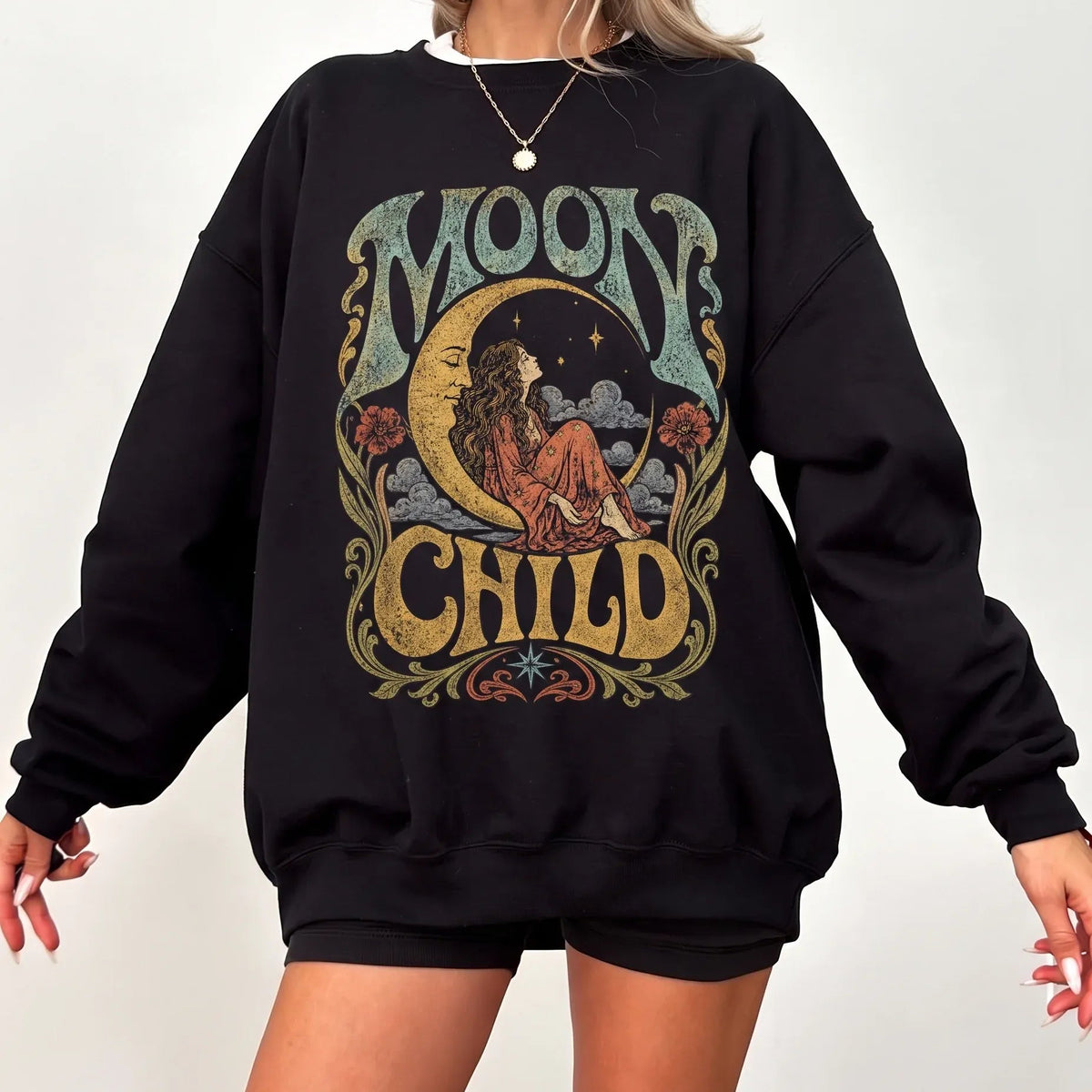 Moon Child Celestial Boho Graphic T-Shirt / Sweatshirt / Hoodie