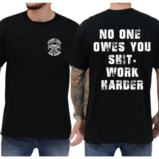 Work Harder Skull Graphic T-Shirt / Sweatshirt / Hoodie