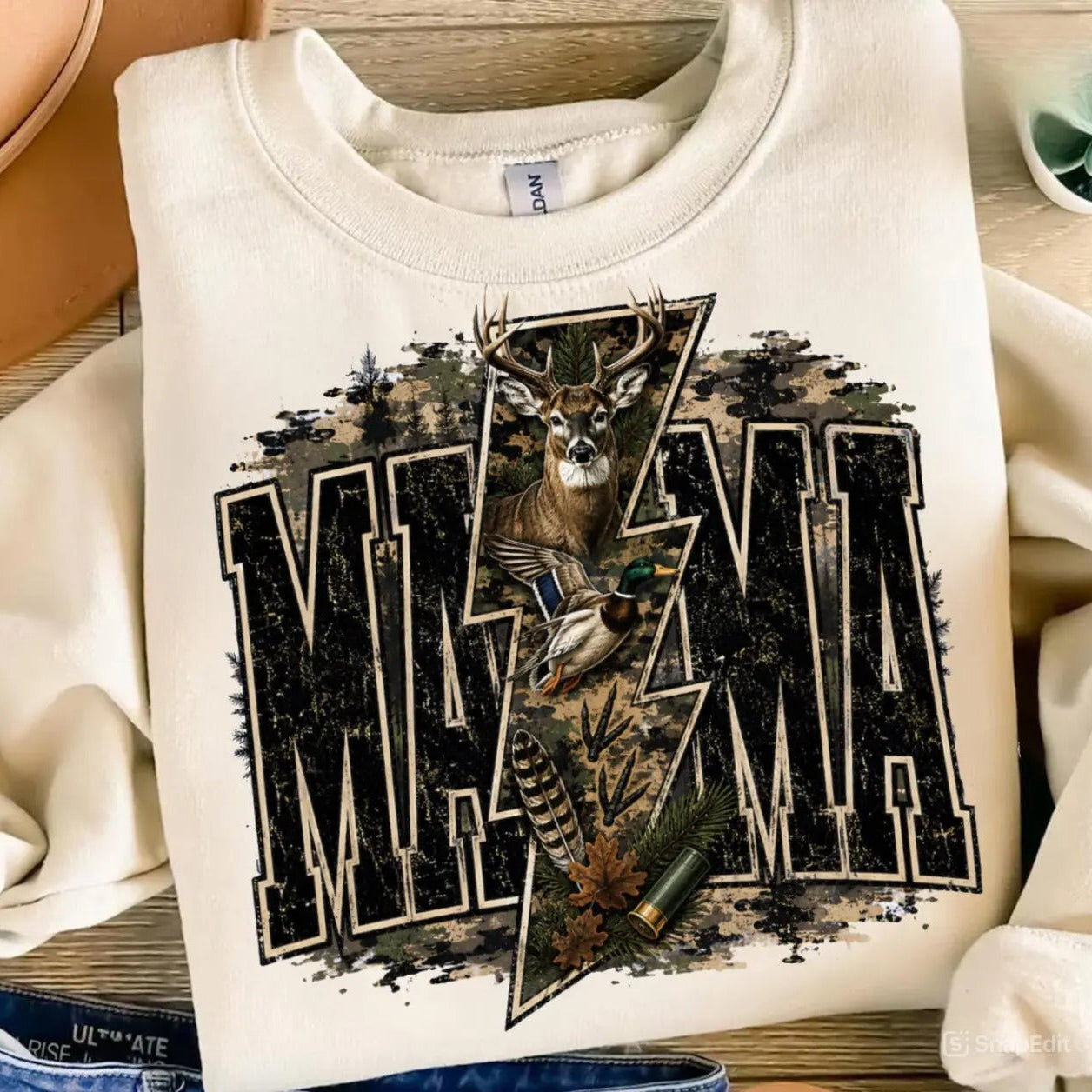 Hunting Mama Deer and Duck Graphic T-Shirt / Sweatshirt / Hoodie