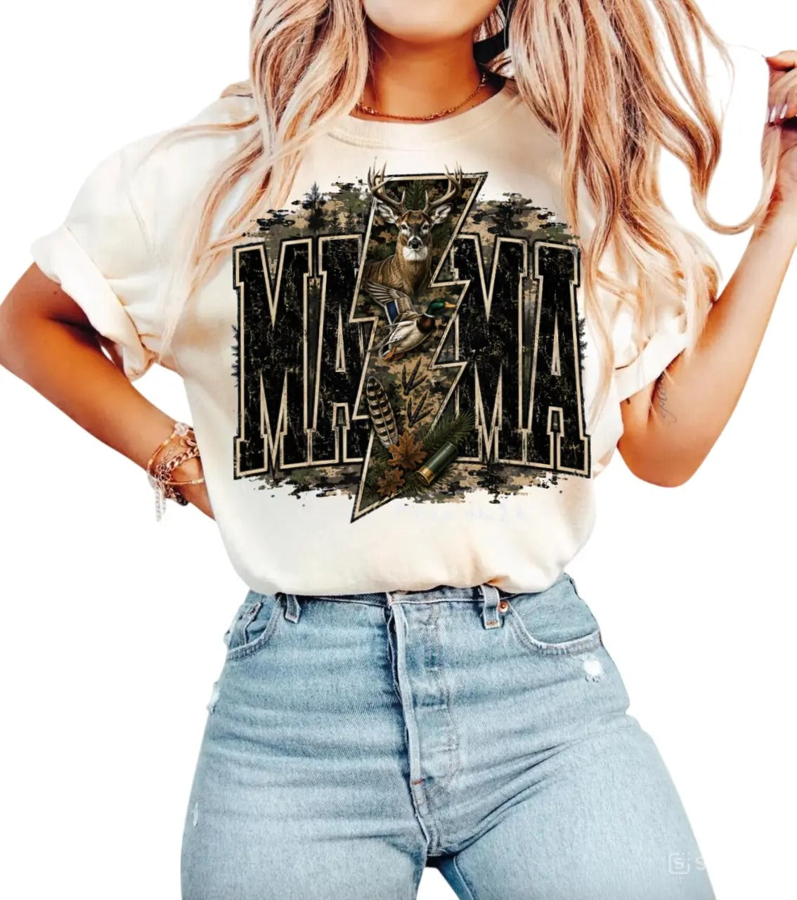 Hunting Mama Deer and Duck Graphic T-Shirt / Sweatshirt / Hoodie