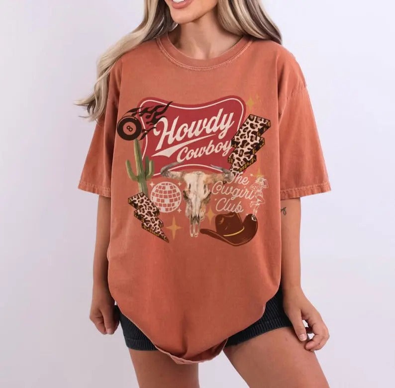 Vintage Cowboy Skull Disco Rodeo T-Shirt / Sweatshirt / Hoodie