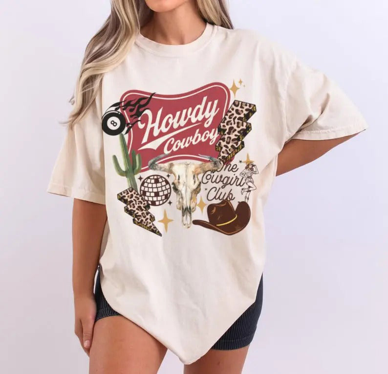 Vintage Cowboy Skull Disco Rodeo T-Shirt / Sweatshirt / Hoodie