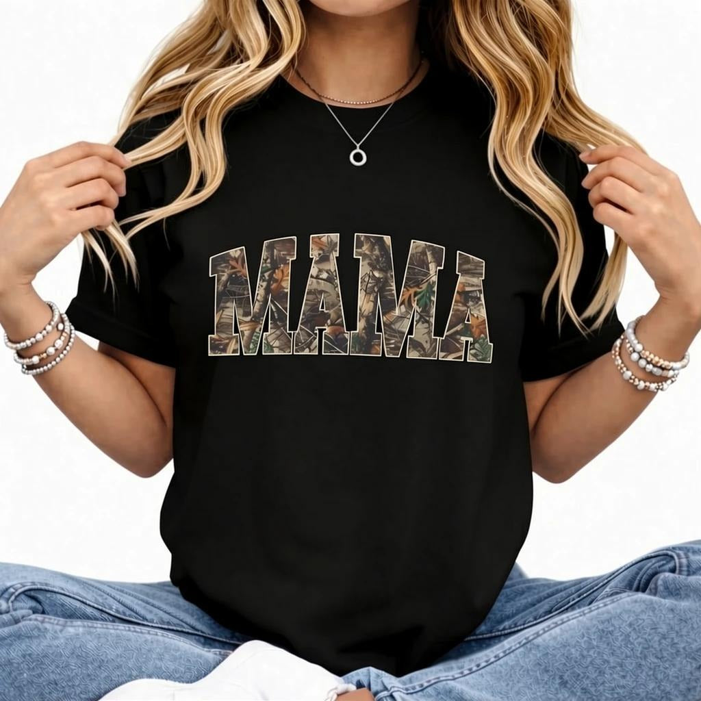 Hunting Mama Camo Graphic T-Shirt / Sweatshirt / Hoodie