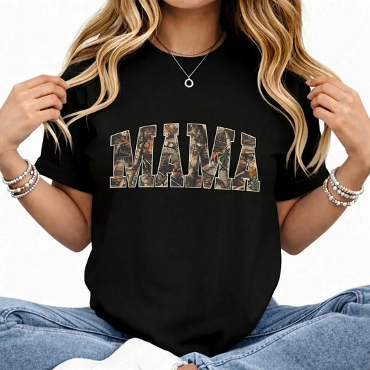 Hunting Mama Camo Graphic T-Shirt / Sweatshirt / Hoodie
