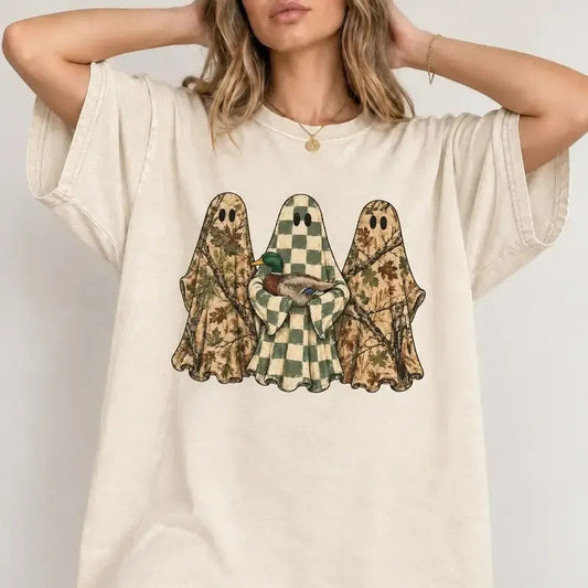 Hunting Season Ghosts Camo Mallard Duck T-Shirt / Sweatshirt / Hoodie