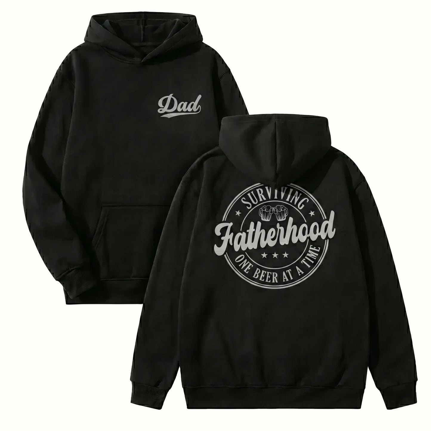 Surviving Fatherhood One Beer At A Time Funny Dad Graphic T-Shirt / Sweatshirt / Hoodie