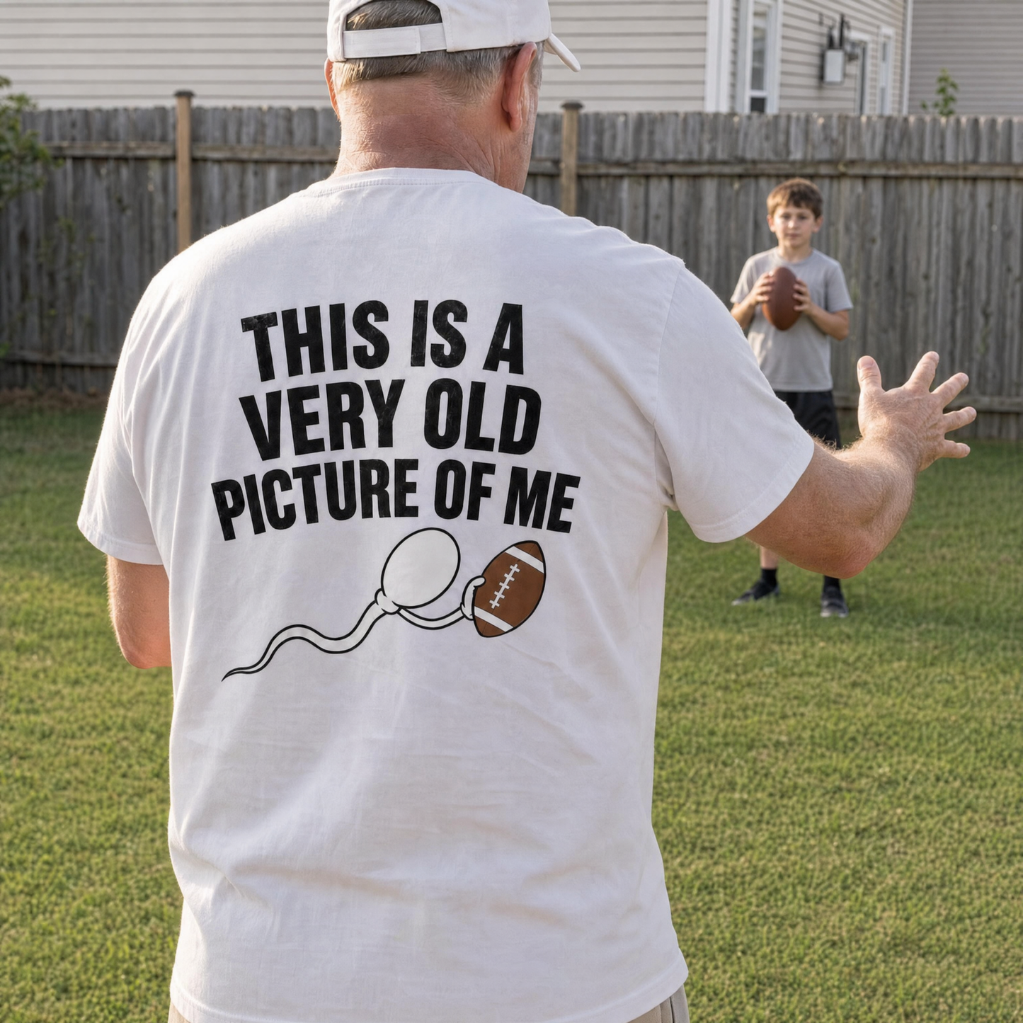 This Is A Very Old Picture Of Me Football Graphic T-Shirt / Sweatshirt / Hoodie